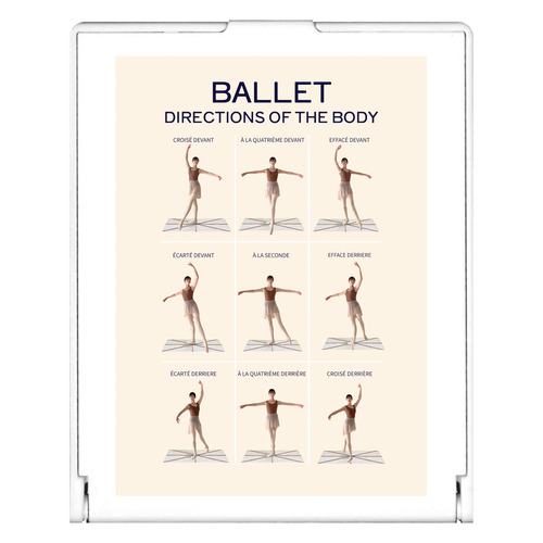 BALLET BODY POSITIONS スクエアミラー