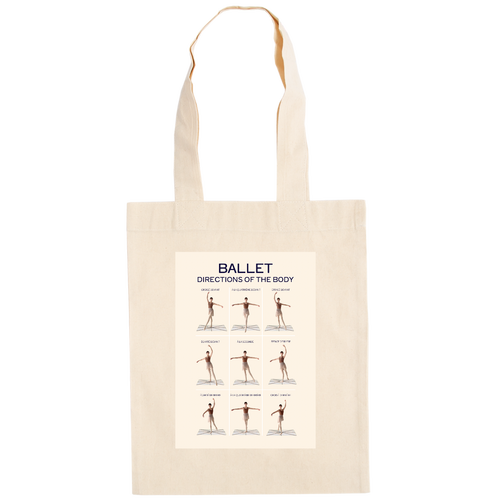 BALLET BODY POSITIONS ドイツテューテ【白プリントあり】