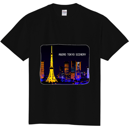AGOMO TOKYO SCENERY（夜） 定番Ｔシャツ