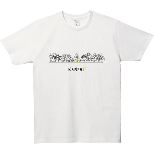 最後の晩餐×BEER 黒線画 | 5.0オンス ベーシックTシャツ 5.0オンス ベーシックTシャツ