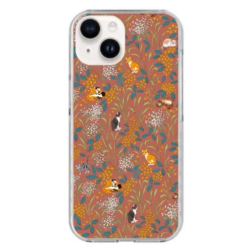 キンモクセイ( brown)／iPhoneクリアケース iPhone15 (透明)(ハードケース)