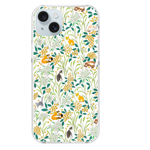 キンモクセイ(white)／iPhoneクリアケース iPhone15 Plus (透明) (ハードケース)