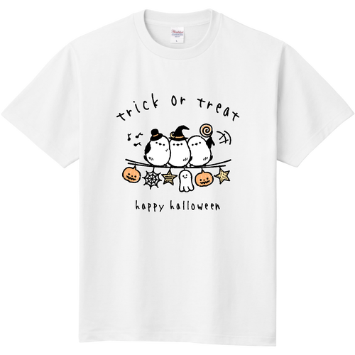 シマエナガ君たちのハロウィンパーティー 定番Ｔシャツ