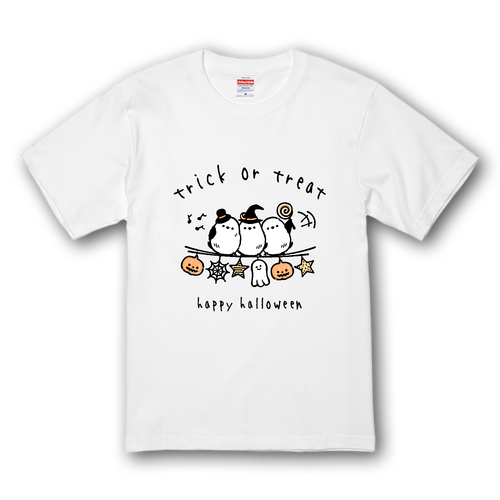 シマエナガ君たちのハロウィンパーティー プレミアムTシャツ