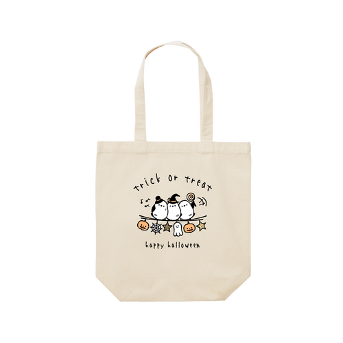 シマエナガ君たちのハロウィンパーティー レギュラーキャンバストートバッグ(M) (フルカラー転写プリント)