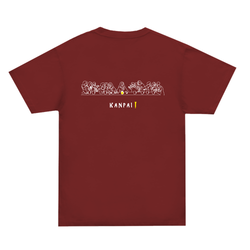 最後の晩餐×BEER 白線画 | スーパーヘビーＴシャツ スーパーヘビーＴシャツ