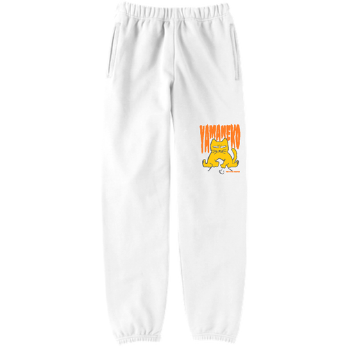 らくがき・やまねこ・おれんじ：ねこのひげあつめ。  定番スウェットパンツ