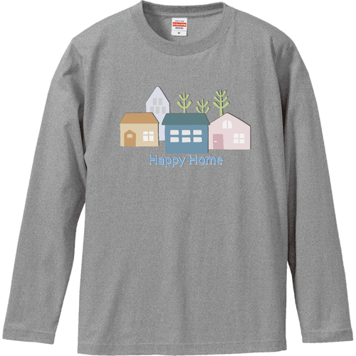 Happy Home ロングスリーブTシャツ