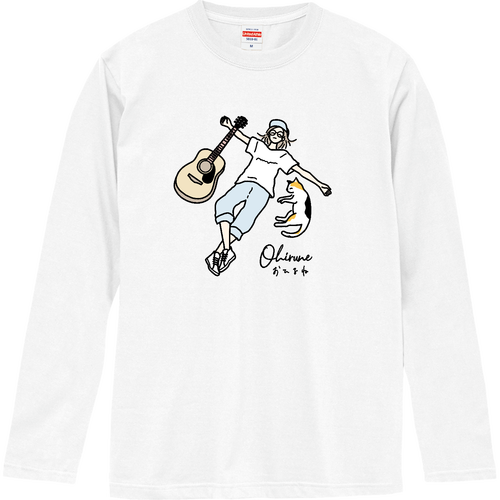 猫ちゃんとお昼寝 CO ロングスリーブTシャツ