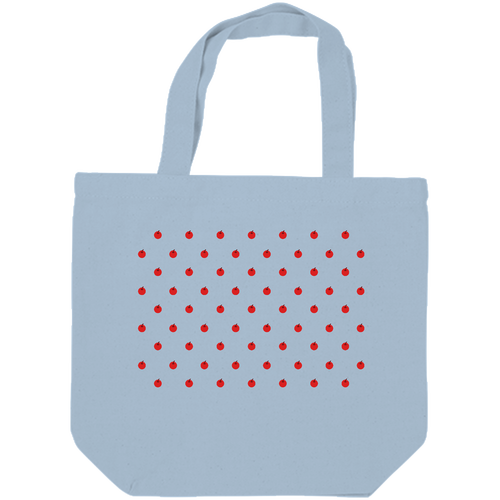 ドット よく見るとりんご キャンバスデイリートート（SM)【白プリント有】