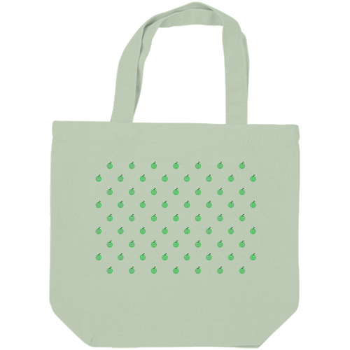 ドット よく見るとメロン キャンバスデイリートート（SM)【白プリント有】