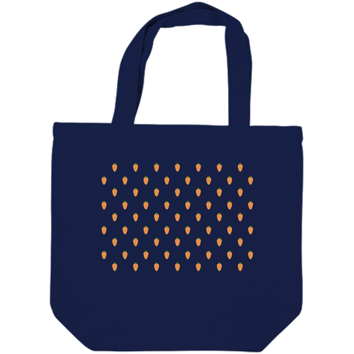 ドット よく見るとにんじん キャンバスデイリートート（SM)【白プリント有】