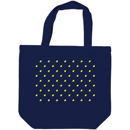 ドット よく見るとレモン キャンバスデイリートート（SM)【白プリント有】