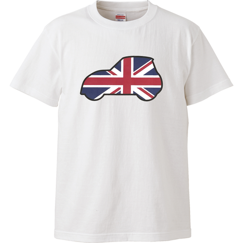 d.i.a. ダイア ユニオンジャック英国旗柄 両面プリントTシャツ y2k平成 イギリス国旗ユニオンジャック柄車イラストハイクオリティーTシャツの