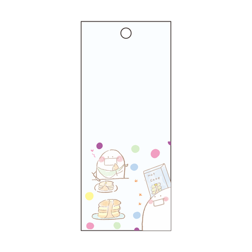 ホットケーキつくるぐぅー 短冊型アクリルキーホルダー (W30mm H70mm)