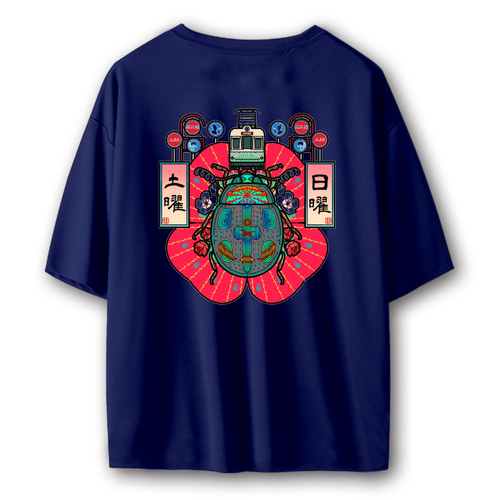 レトロんてんとう虫 ストリートＴシャツ