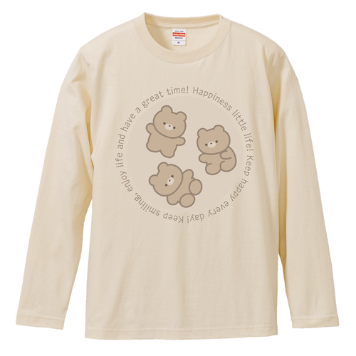 Keep happy every day! ロングスリーブTシャツ