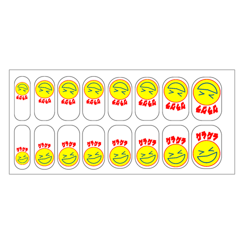 「タナゲラくん」ネイルシール オリジナルネイルシール