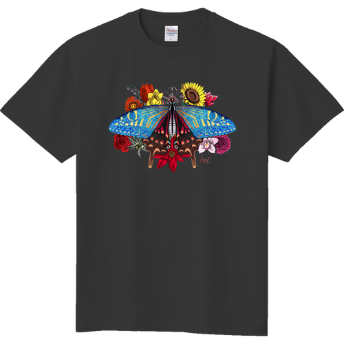12の花と蝶々 定番Ｔシャツ
