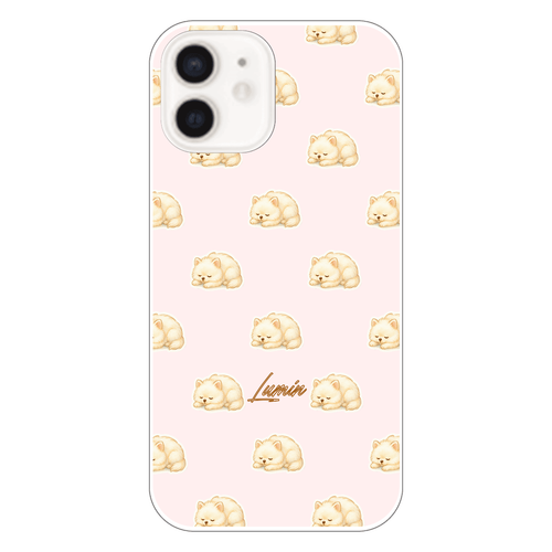 お昼寝ポメラニアン iPhone12（透明）