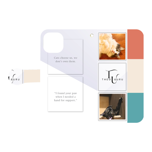 機種、写真、文字の差し替え対応手帳型スマホケース iPhone12/12pro 手帳型スマホケース