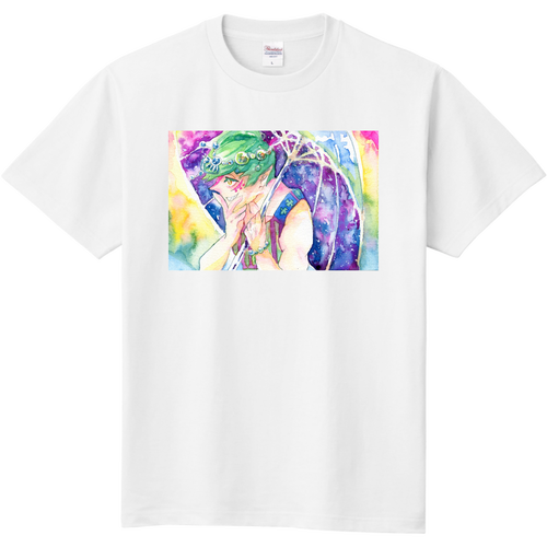 イヒヒと笑う宙のひと Tシャツ（オリジナルアート） 定番Ｔシャツ