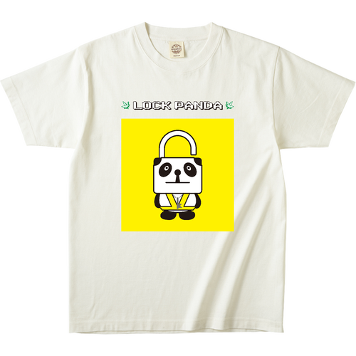 0125 Lock Panda T-Shirts | Organic オーガニックコットンTシャツ