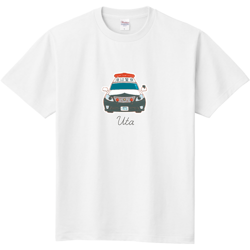 パトカーのうーたくんD-2※キッズ※キャンペーン用 キッズＴシャツ