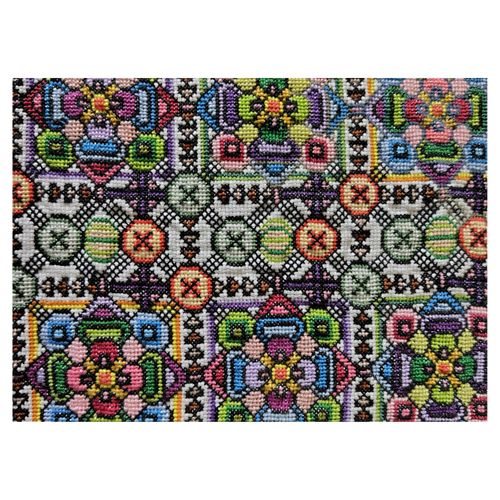 クロスステッチ刺繍 印刷 タブレットケース汎用Mサイズ