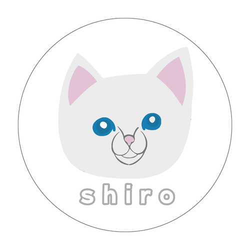 しろねこちゃん ソフトコースター ラウンド