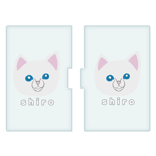 しろねこちゃん アクリルフォトパネル(長方形)