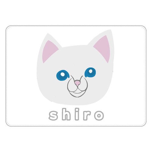 しろねこちゃん タブレットケース汎用Mサイズ