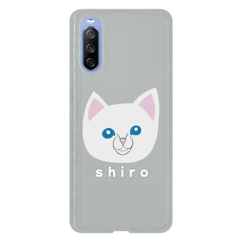 しろねこちゃん Xperia10 III SO-52B/SOG04 TPUケース
