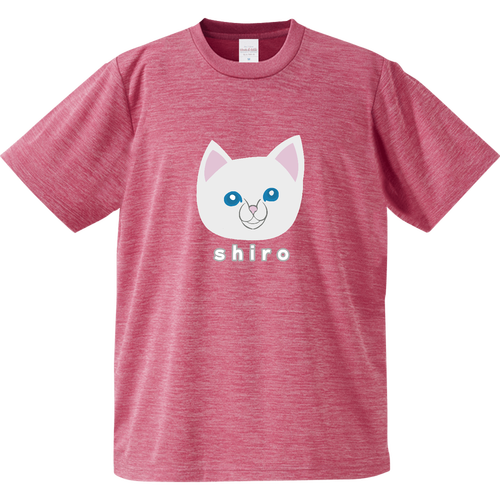 しろねこちゃん ドライアスレチックTシャツ