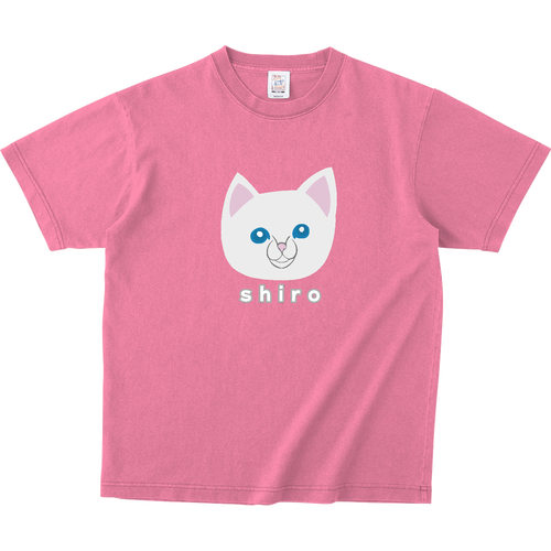 しろねこちゃん ピグメントＴシャツ