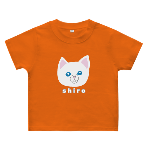 しろねこちゃん ヘビーウェイトベビーＴシャツ