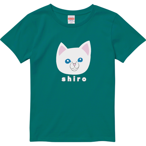 しろねこちゃん ハイクオリティーTシャツ（ガールズ）
