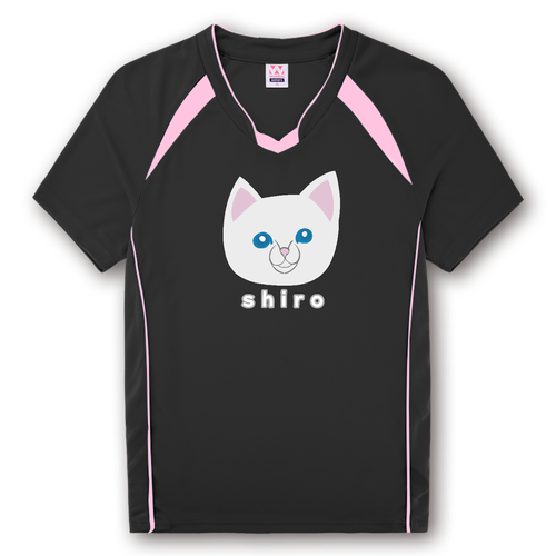 しろねこちゃん ウィメンズバレーボールシャツ