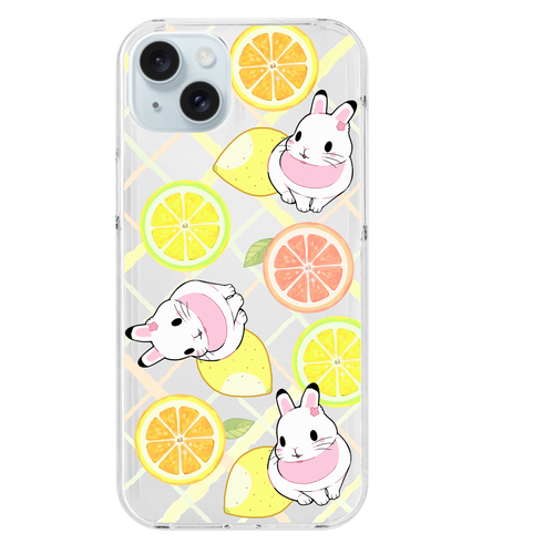 【オリラボ限定】「Lemon」スマホケース iPhone15 Plus (透明) (ハードケース)