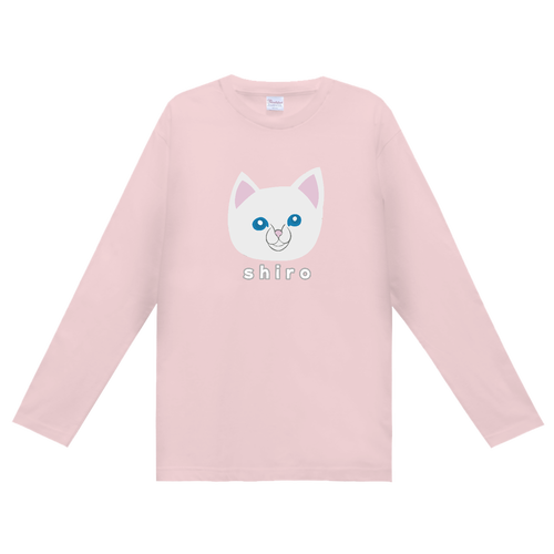 しろねこちゃん ヘビーウェイト長袖Ｔシャツ (長袖プリント可)