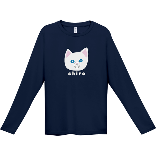 しろねこちゃん インターロック ドライ長袖Tシャツ