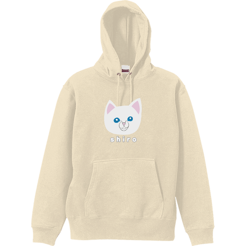 しろねこちゃん スウェット プルオーバー パーカ