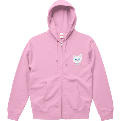 しろねこちゃん スウェットフルジップパーカー