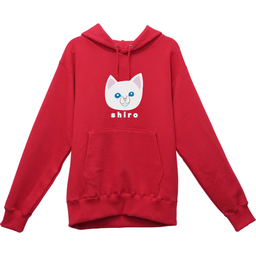 しろねこちゃん レギュラーウェイトスウェットP/Oパーカー
