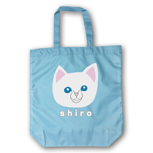 しろねこちゃん コンパクトバッグ（L）ポーチ付