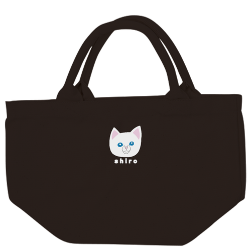 しろねこちゃん 厚手キャンバスパイプハンドルトート