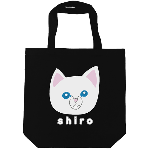 しろねこちゃん ライトキャンバストートバック（M)