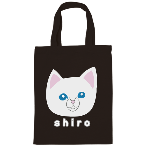 しろねこちゃん ライトキャンバスバッグ（M)