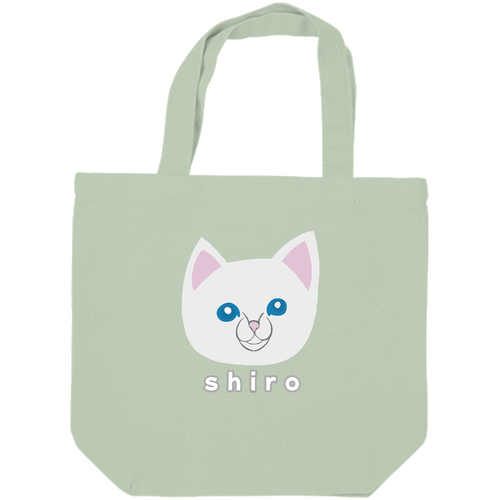 しろねこちゃん キャンバスデイリートート（SM)【白プリント有】