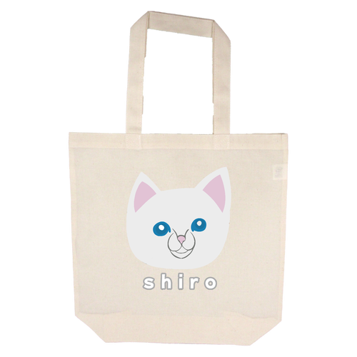 しろねこちゃん コロリドコットンバッグ(M)